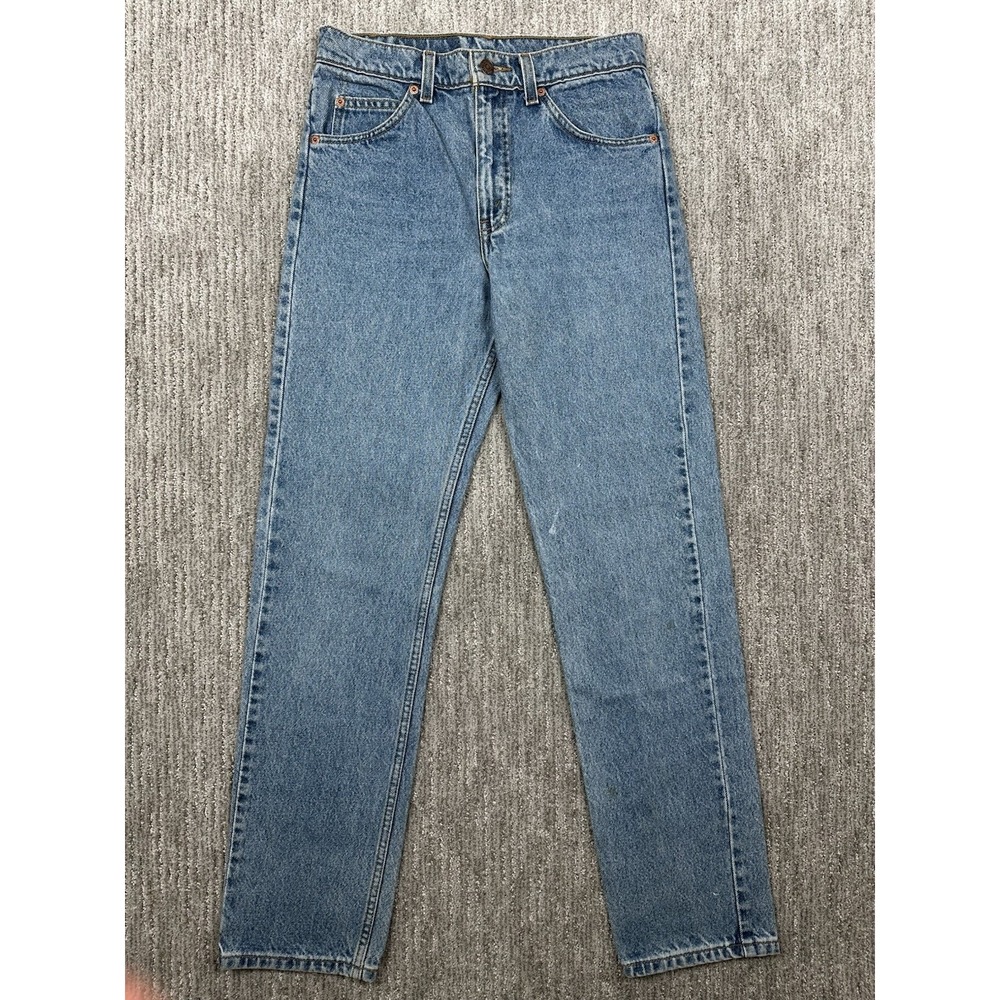 Vintage Levis 505 Jeans Mens 29x32 Light Wash Blue 90s Orange Tab Faded